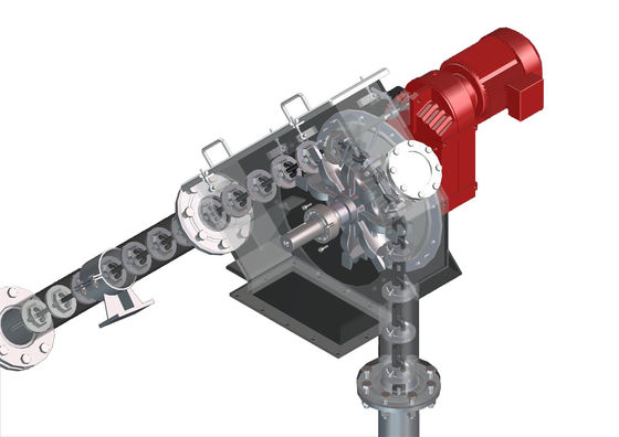 kualitas Penghematan Energi Material Massal 80m Tubular Chain Conveyor pabrik